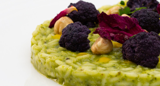 RISOTTO AL PESTO DI BASILICO VEGANO