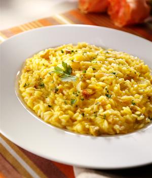 Risotto asparagi, pancetta e zafferano