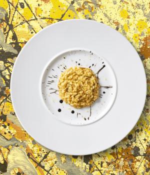 RISOTTO CON BISQUE DI CROSTACEI E AGRETTI AL PROFUMO DI LIMONE