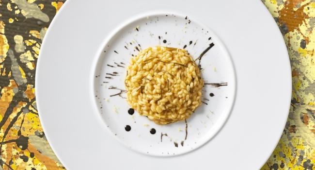 RISOTTO CON BISQUE DI CROSTACEI E AGRETTI AL PROFUMO DI LIMONE