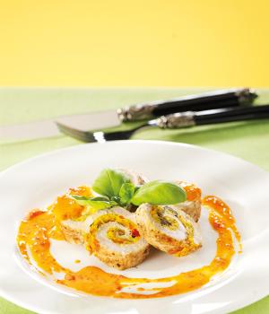 Rollè di verdure in salsa