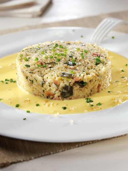 SFORMATO DI BULGUR ALLE ZUCCHINE