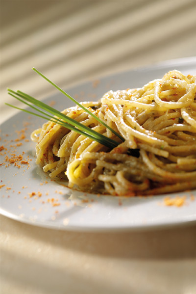 Spaghetti mit Artischocken und Bottarga