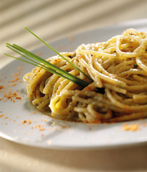 Spaghetti mit Artischocken und Bottarga