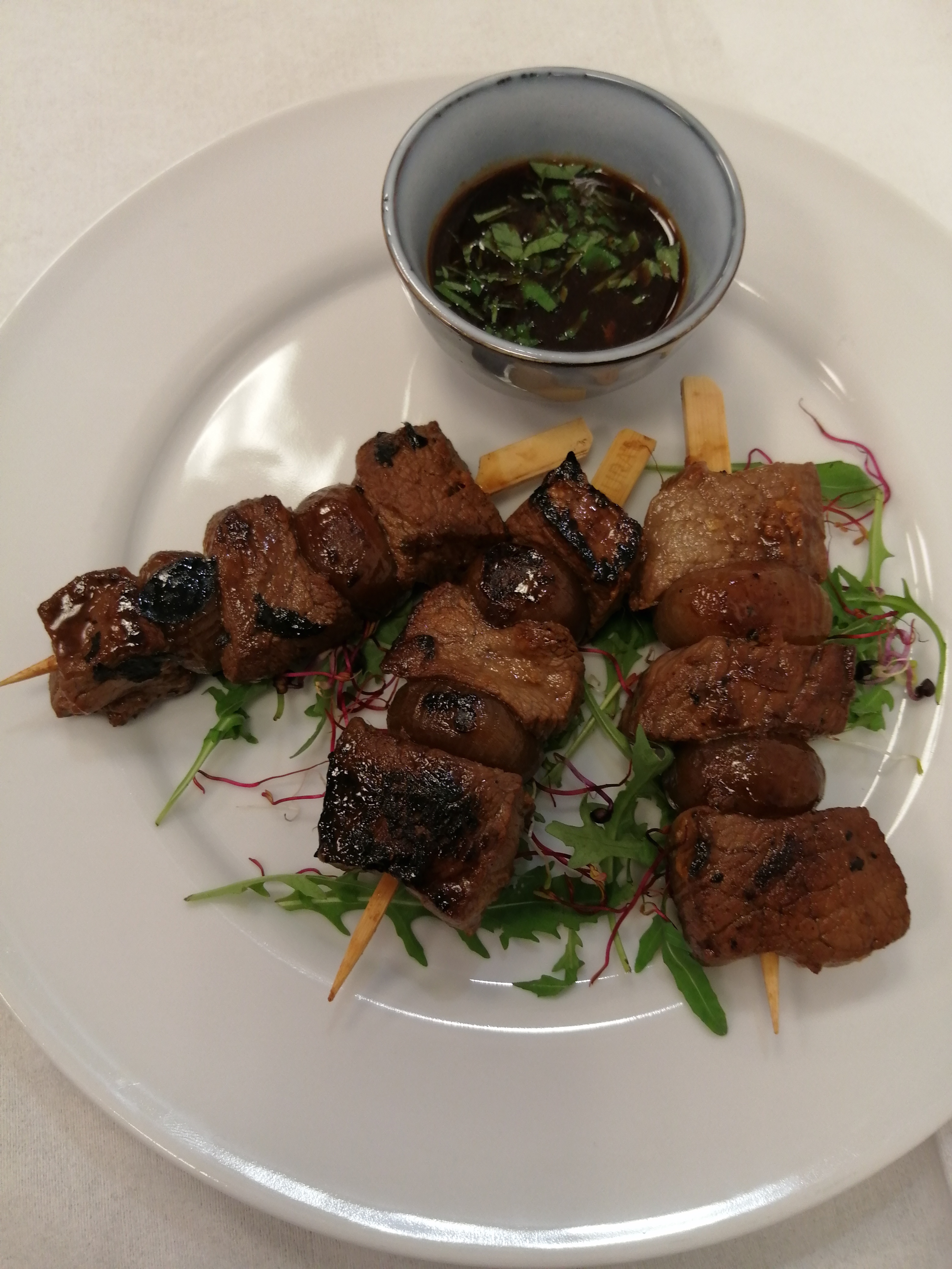 Beef and Cipolline Satay