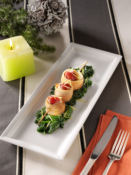 SPIEDINO DI TROTA SALMONATA CON MINI RED