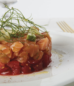 Tartare di salmone all'aneto