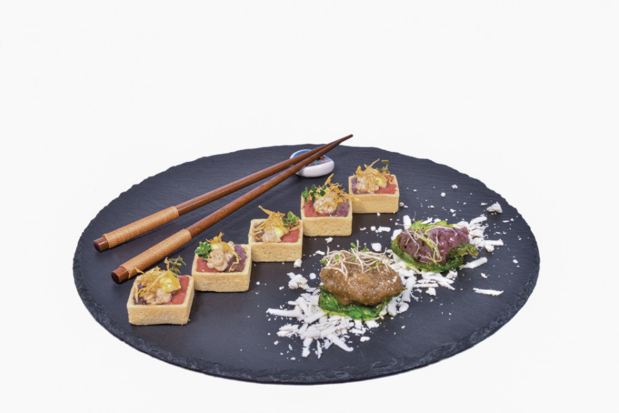 TARTARE MINI TRENDY NOCI E RADICCHIO