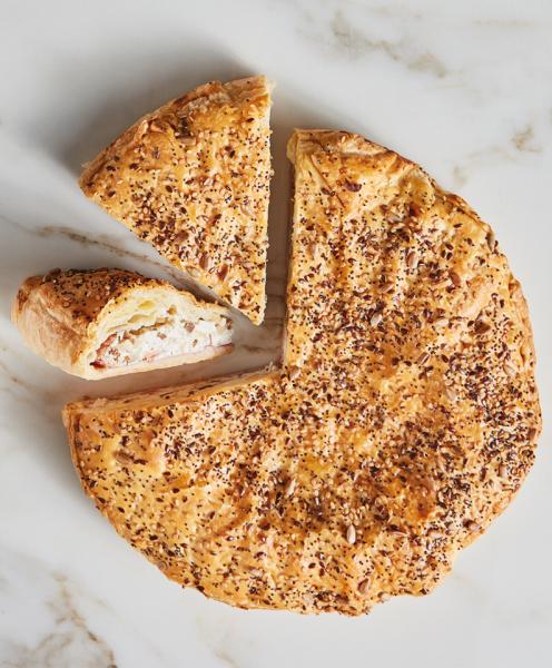 Tarte aux champignons des bois, Provola et graines