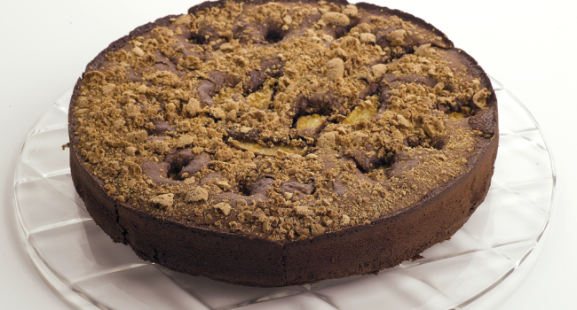 Torta pere, amaretti e cioccolato