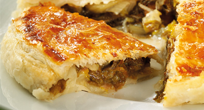 Torta salata alla scarola