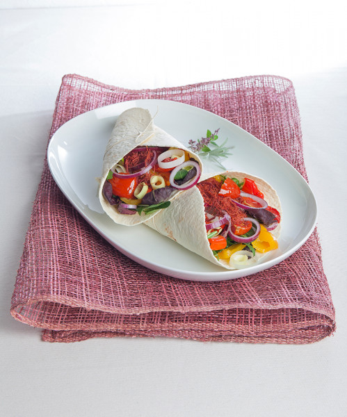 TORTILLAS PRIMAVERA CON SFILACCI DI CAVALLO