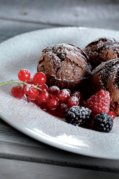 Tortini al cuore di cacao