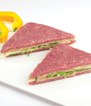 TRAMEZZINI CON PORCINI, RUCOLA E SPECK