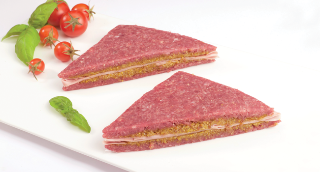 TRAMEZZINI À LA MORTADELLE ET PISTACHES