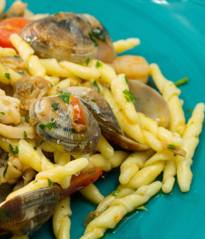 Trofie with seafood