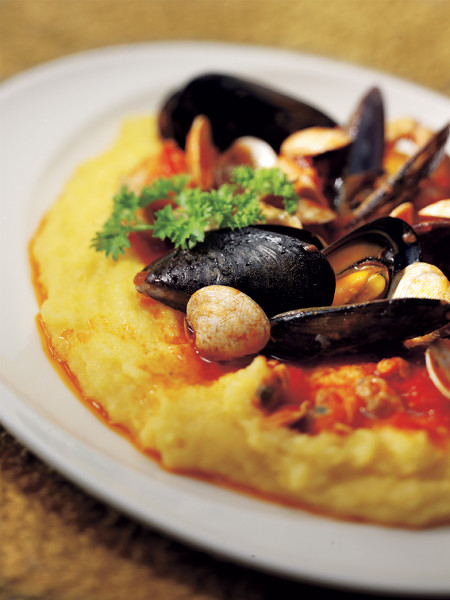 Vongolata con polenta