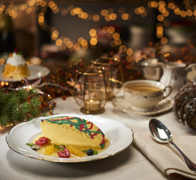 ZUCCOTTO DI BAVARESE AL MANDARINO CON SALSA AL COINTREAU