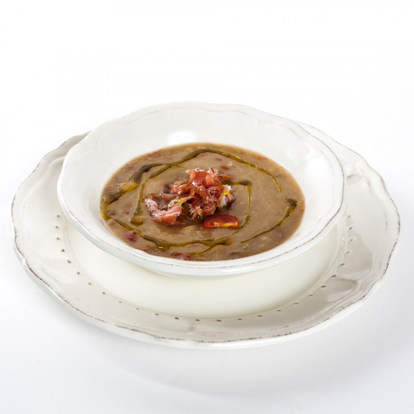 Leek and lentil soup