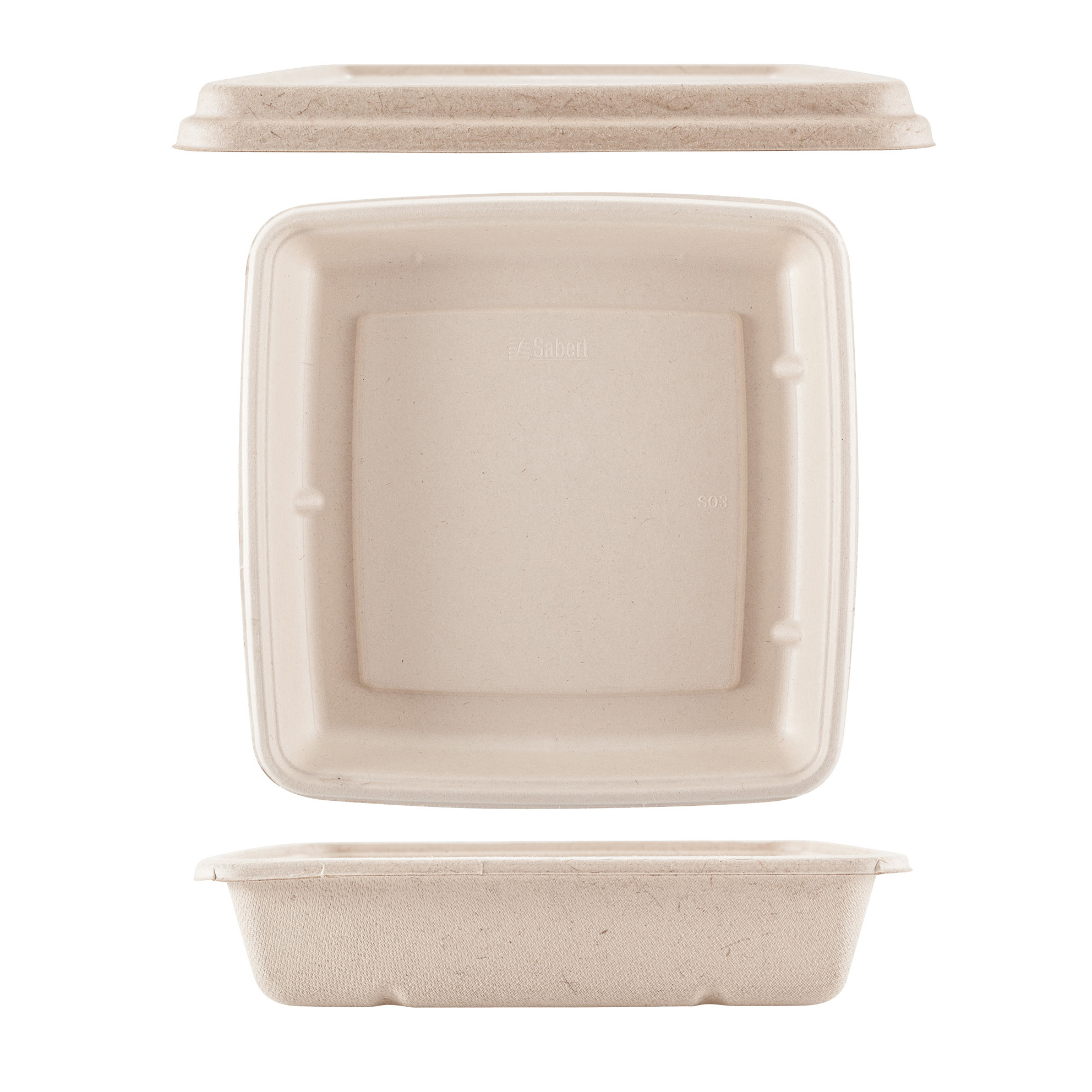 Piatto vaschetta quadrato