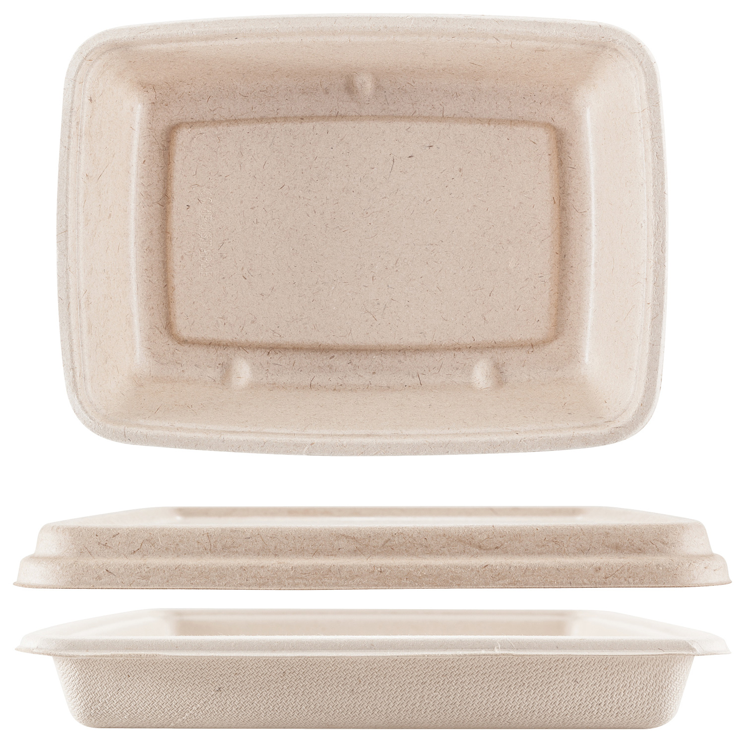 Piatto rettangolare piano