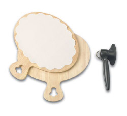 Oval bruschetta doily