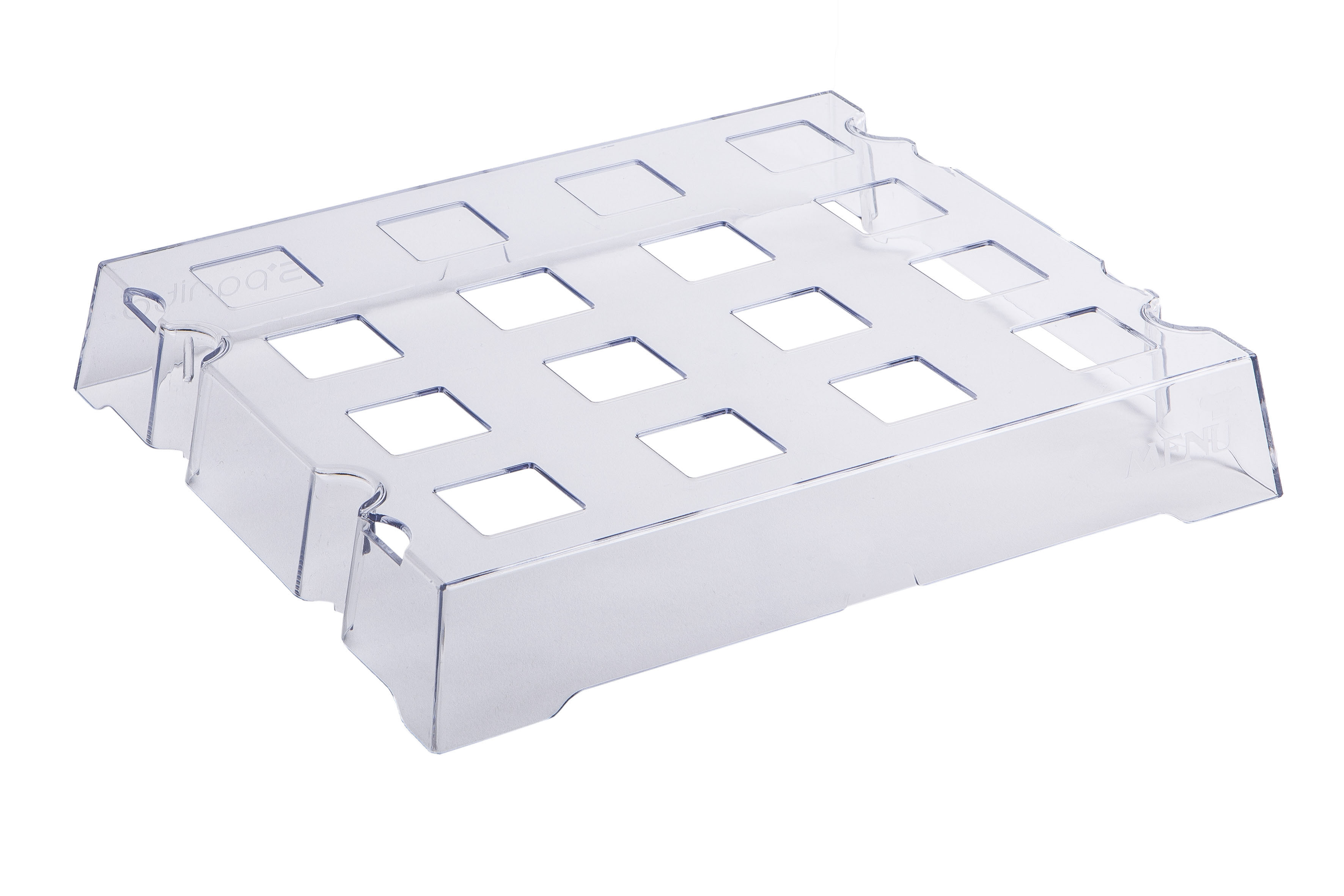 Transparent ABS tray of 16 S’Panito baskets